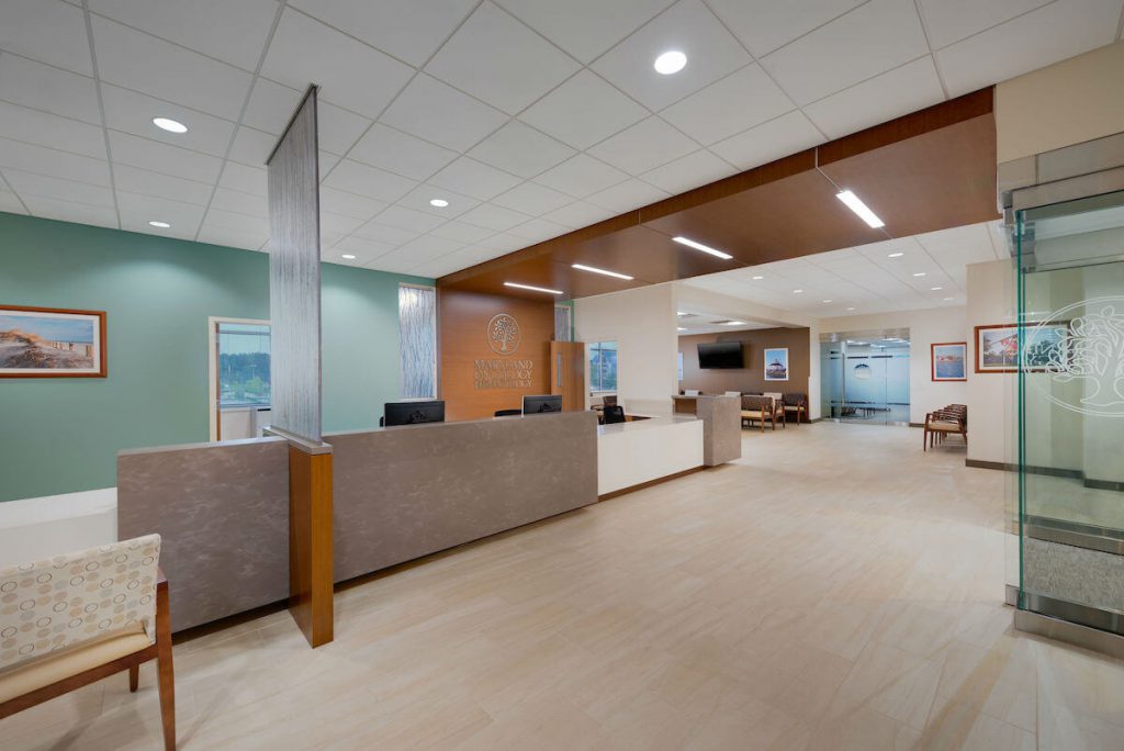 US Oncology- Commercial Interiors Design- Frederick MD - Bates Architects